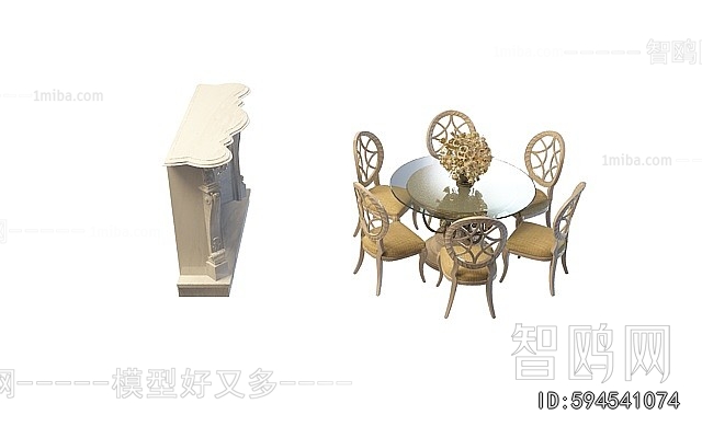 European Style Dining Table And Chairs