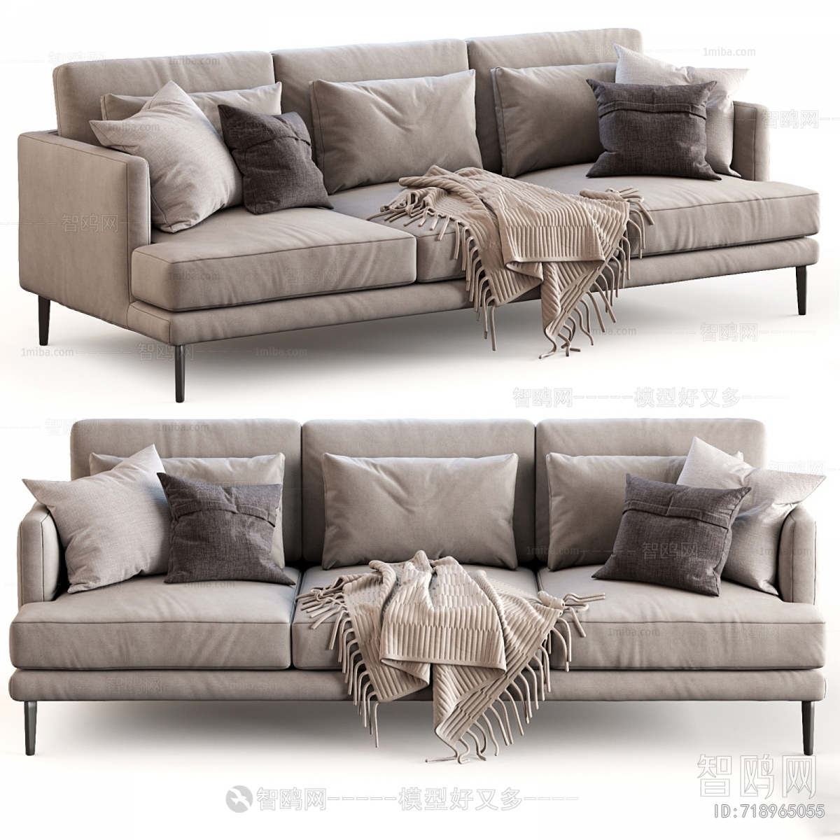 Modern Three-seat Sofa