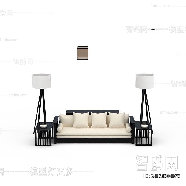 New Chinese Style Multi Person Sofa
