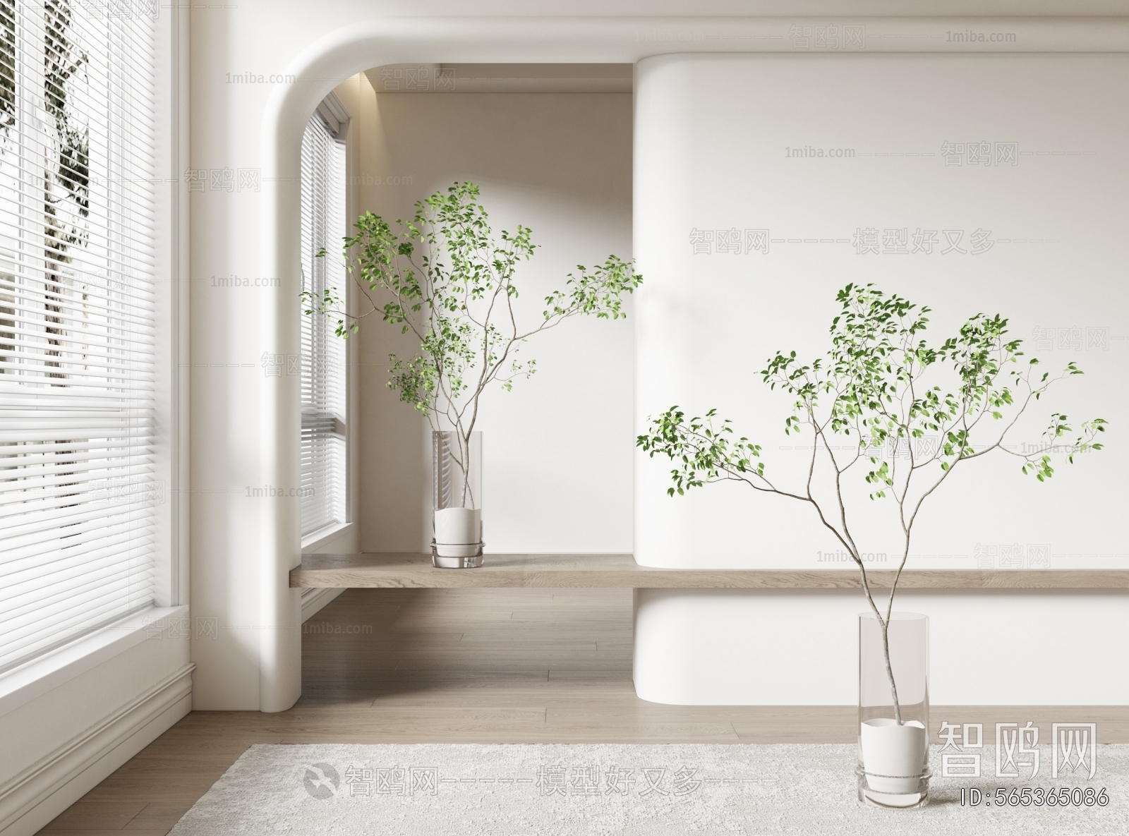 Modern Aquatic Green Plant