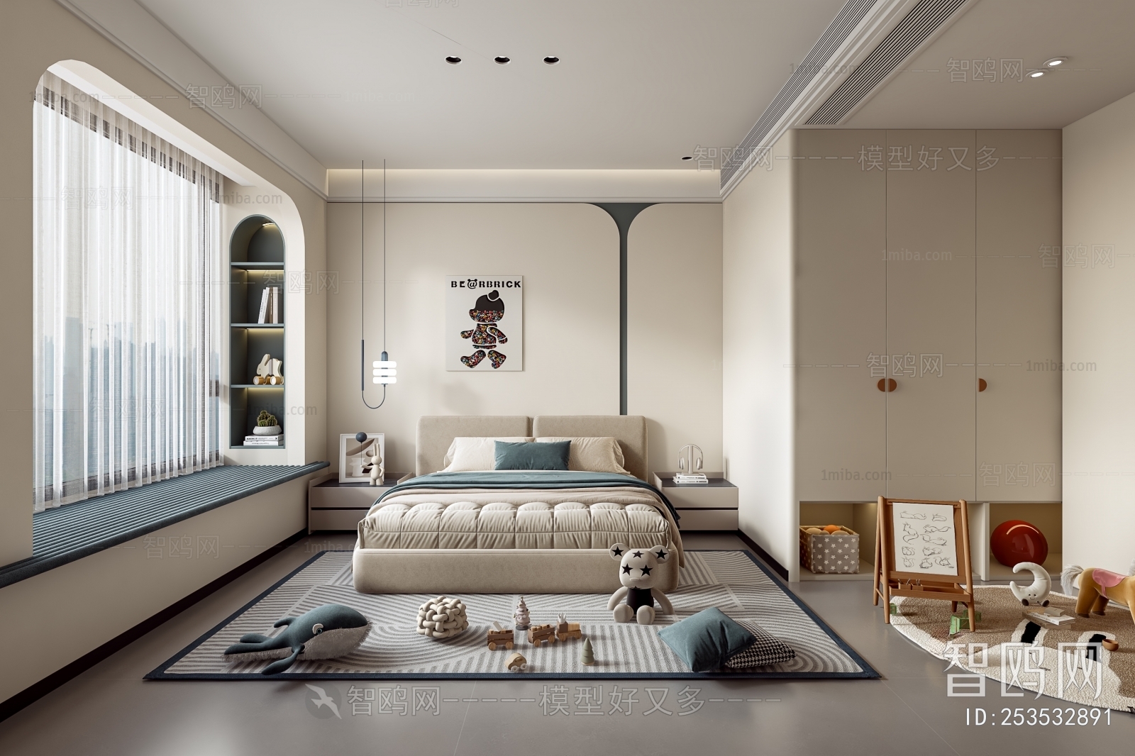 Modern Boy's Room And Son's Room