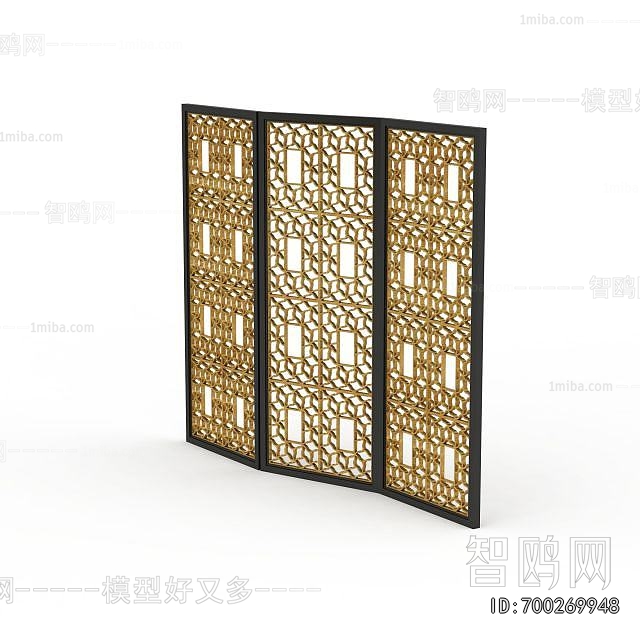 New Chinese Style Wooden Screen Partition