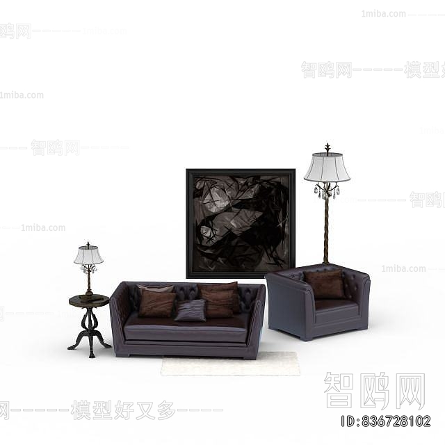 Simple European Style A Sofa For Two