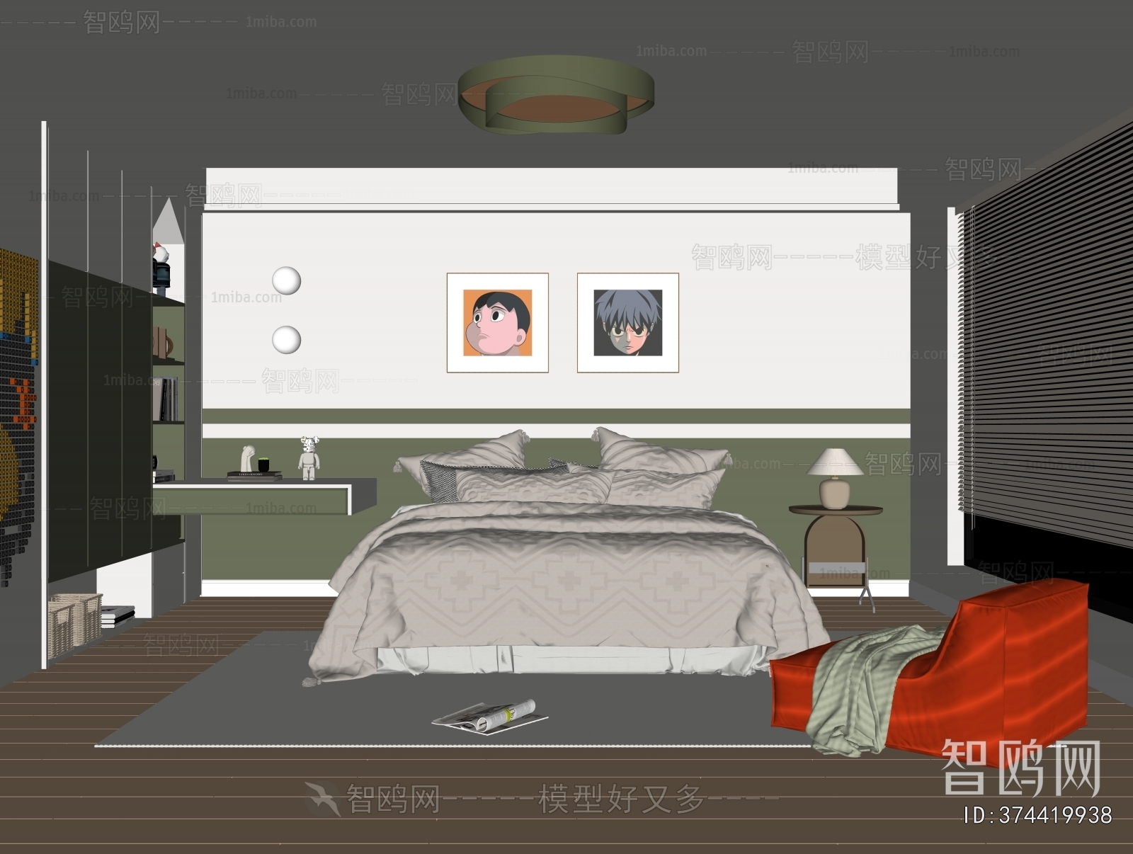 Modern Boy's Room And Son's Room