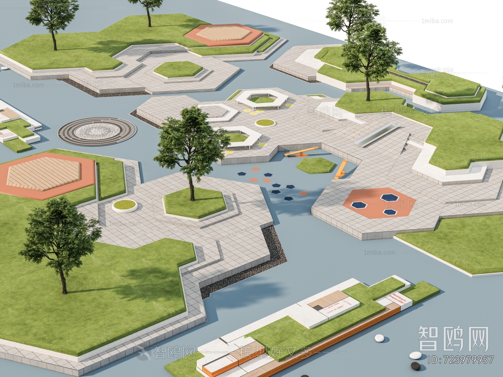 Modern Park Landscape