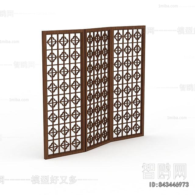 New Chinese Style Wooden Screen Partition