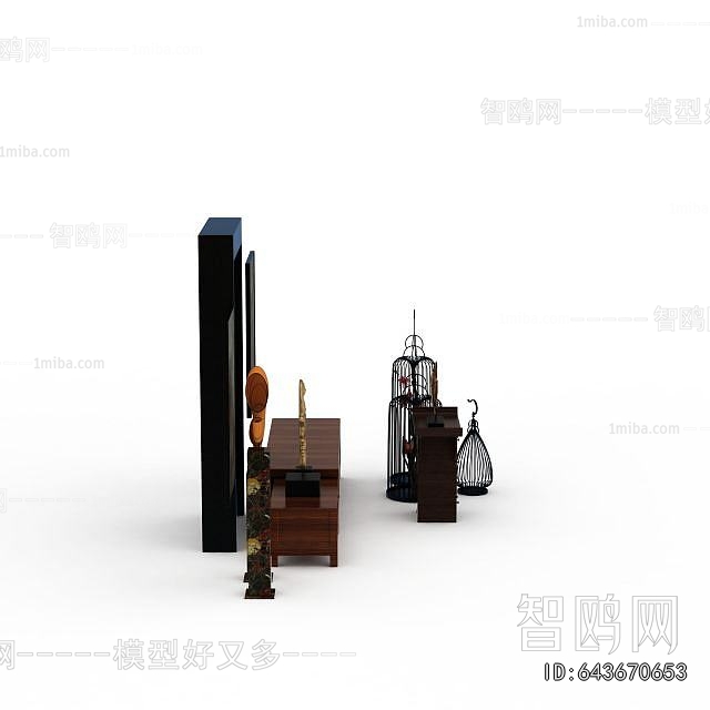 New Chinese Style TV Cabinet