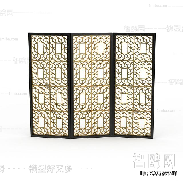 New Chinese Style Wooden Screen Partition