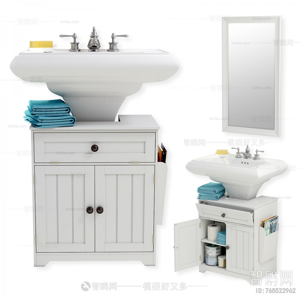 Nordic Style Bathroom Cabinet