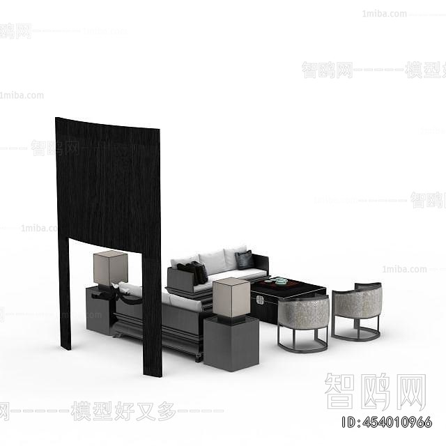 New Chinese Style Sofa Combination