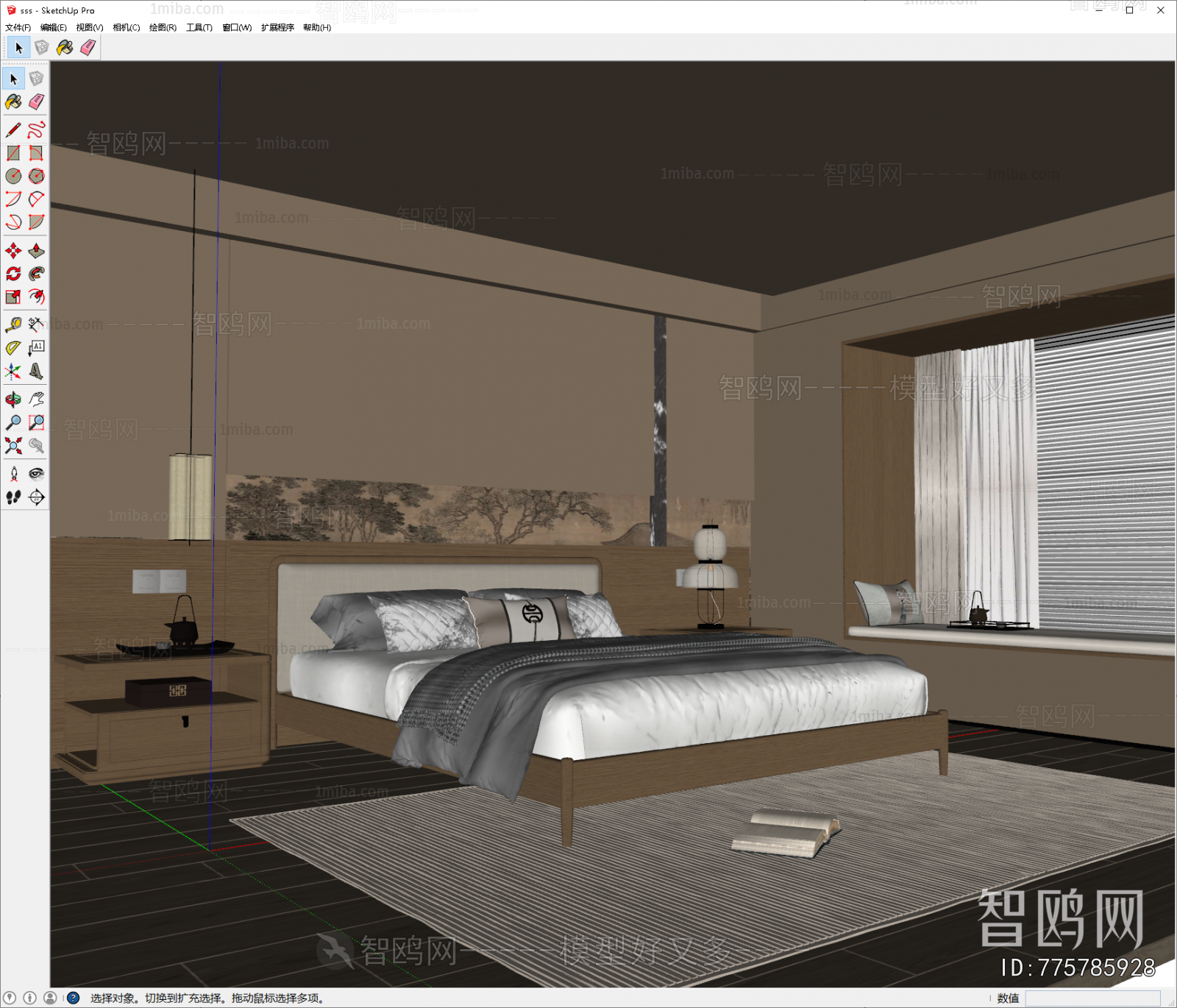 New Chinese Style Bedroom
