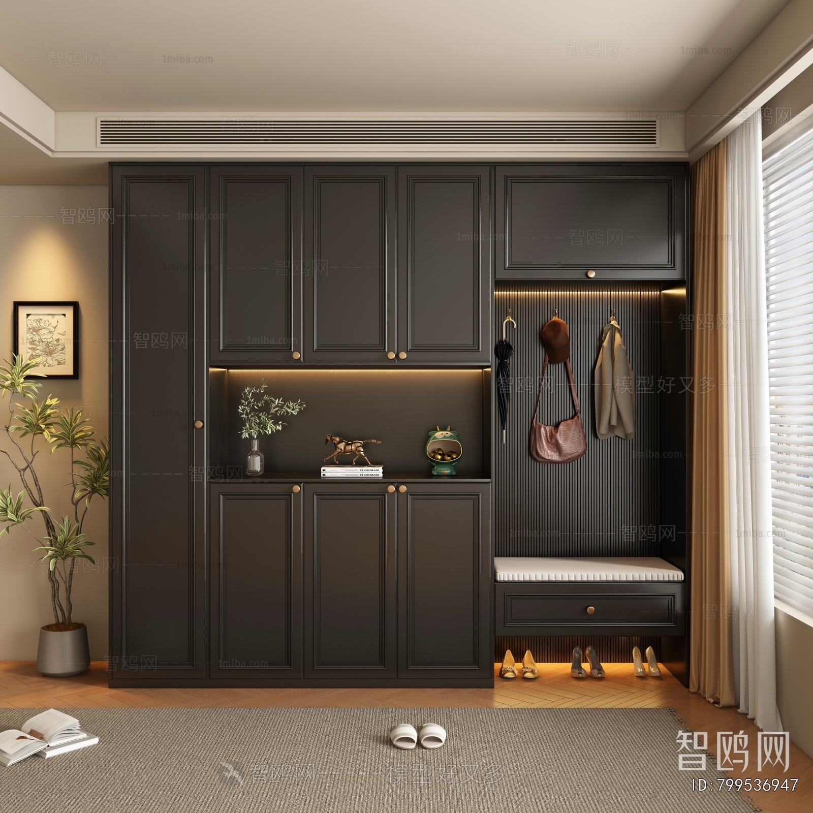 French Style Shoe Cabinet