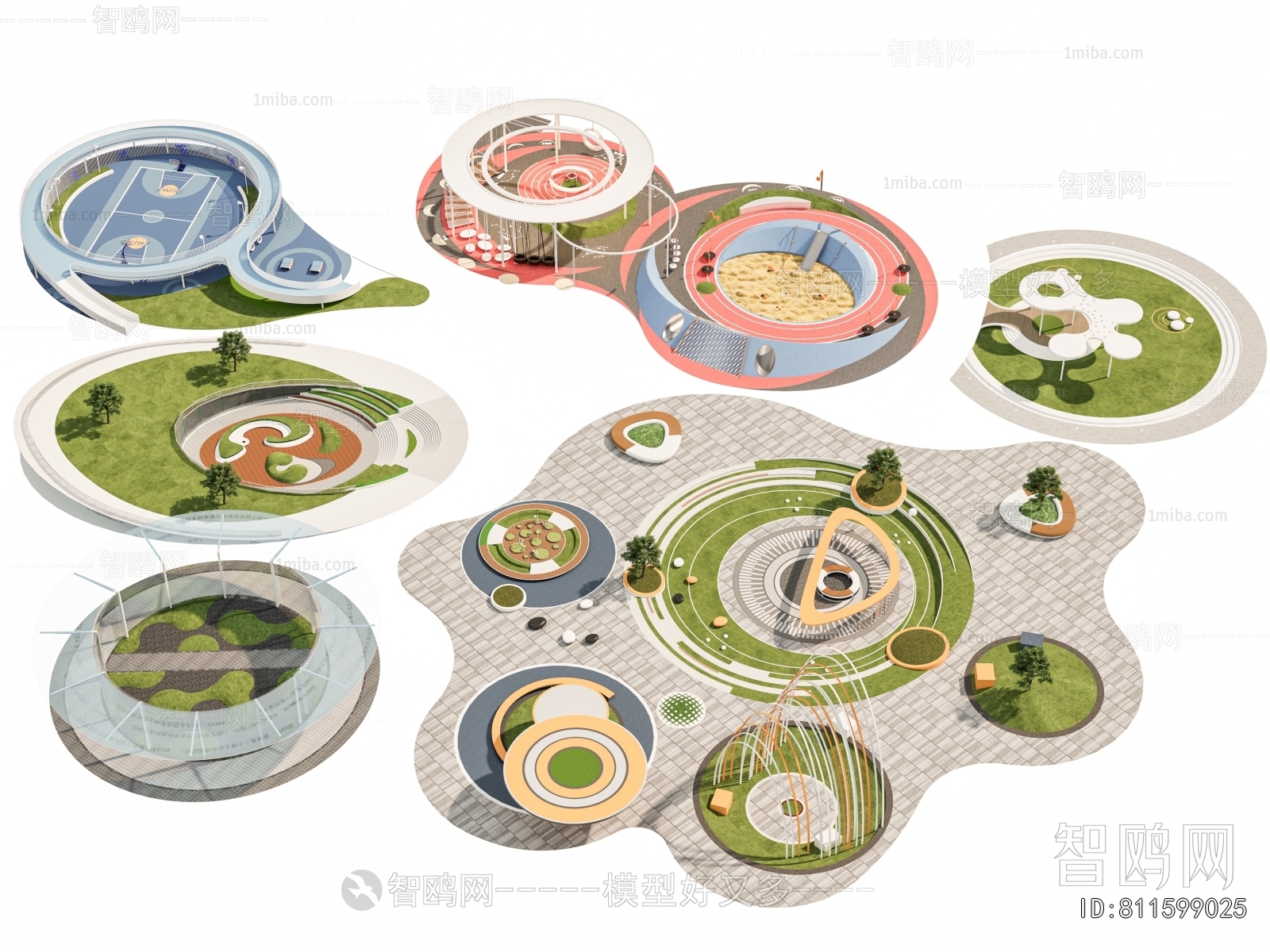 Modern Park Landscape