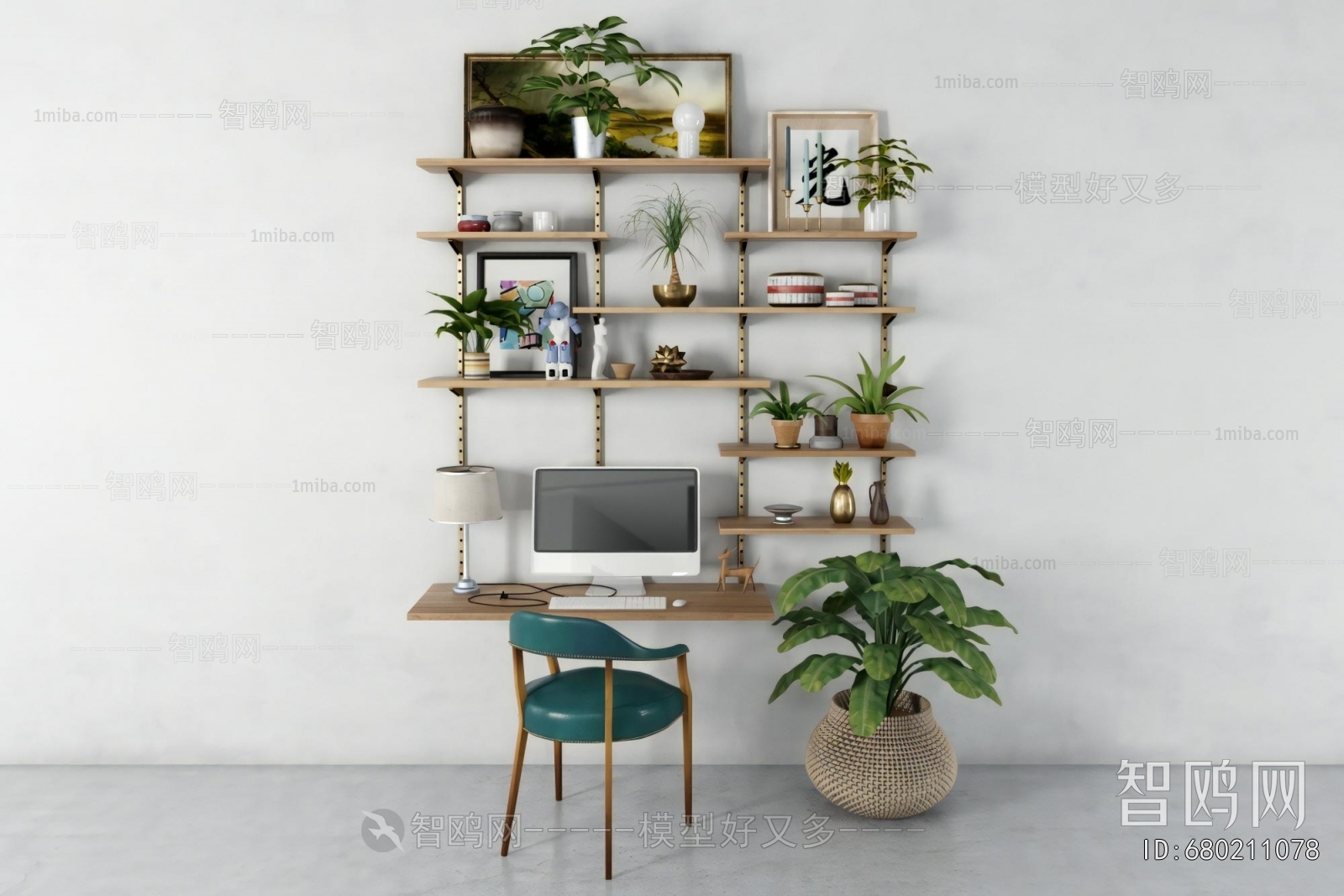 Nordic Style Computer Desk And Chair