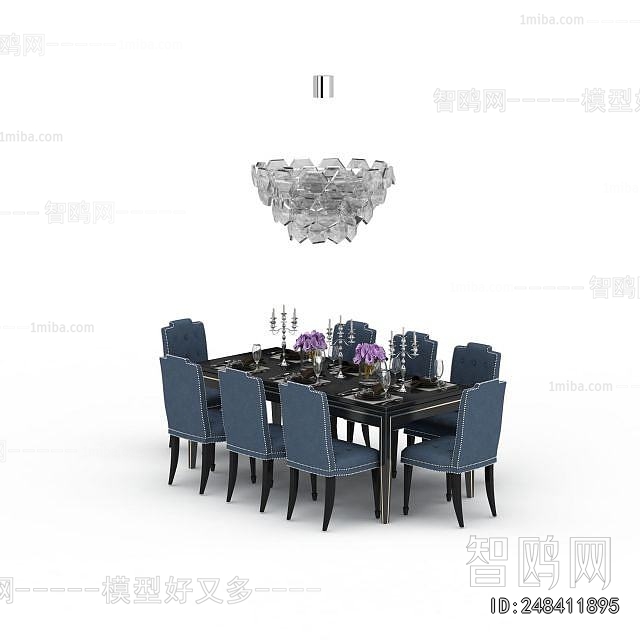 European Style Dining Table And Chairs