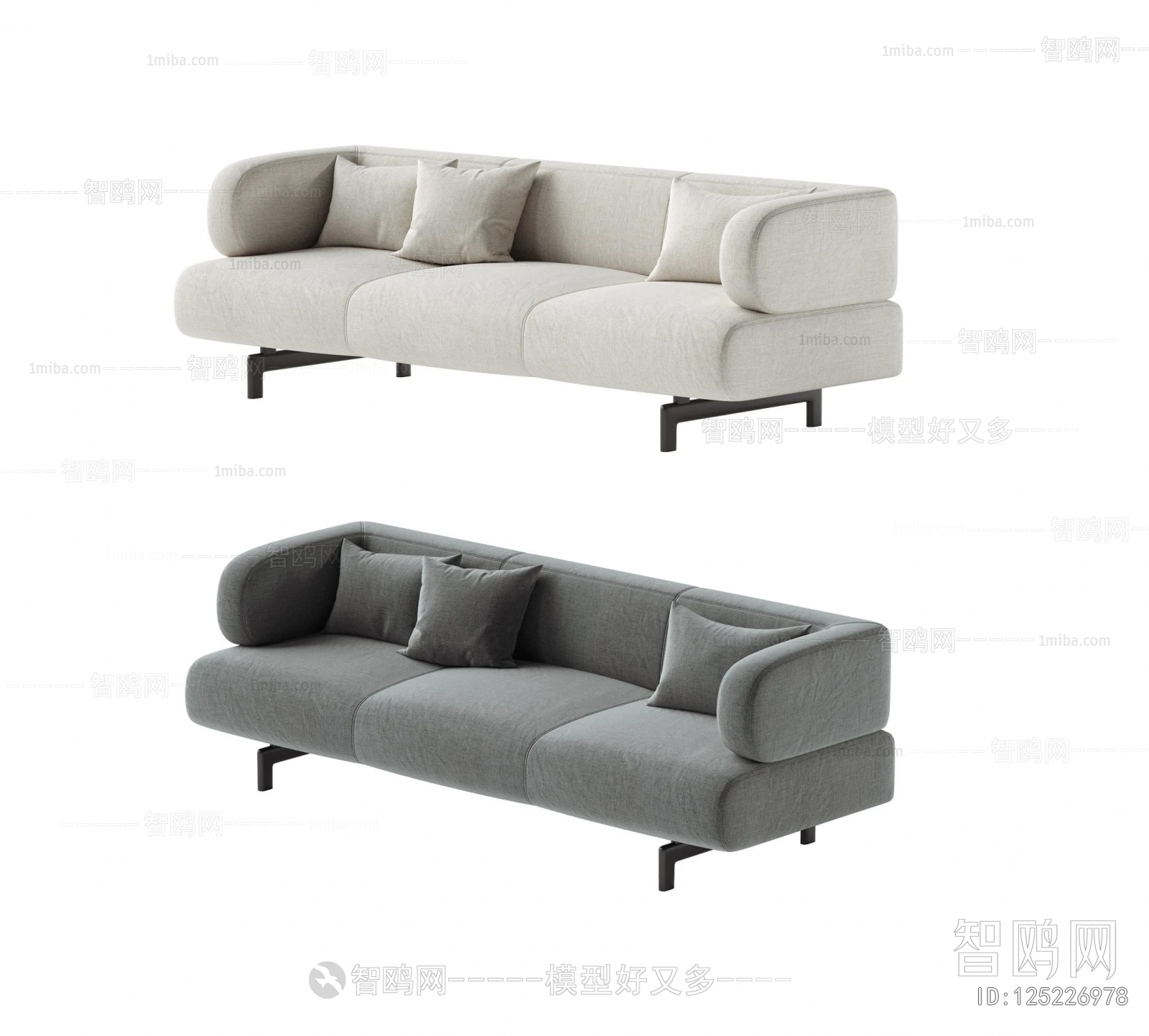 Modern Three-seat Sofa