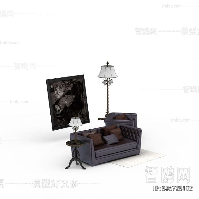 Simple European Style A Sofa For Two