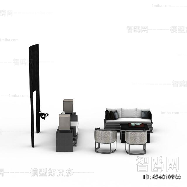 New Chinese Style Sofa Combination