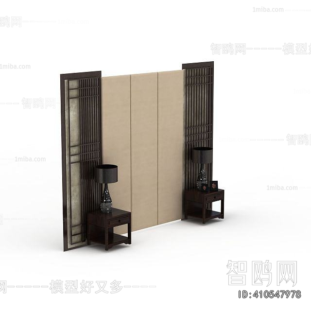 New Chinese Style TV Wall