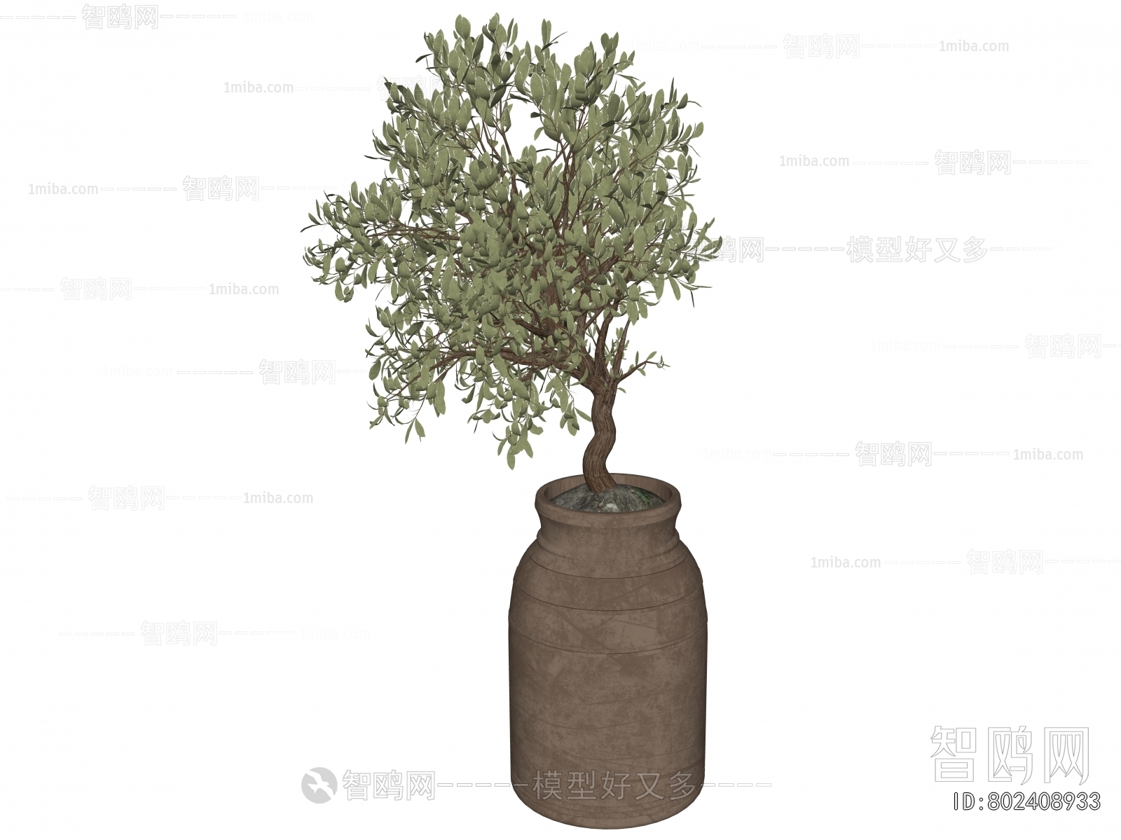 Modern Ground Green Plant Potted Plants