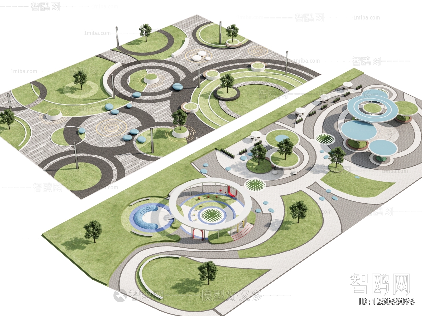 Modern Park Landscape