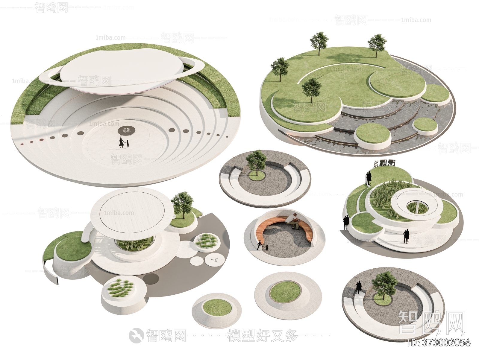 Modern Park Landscape