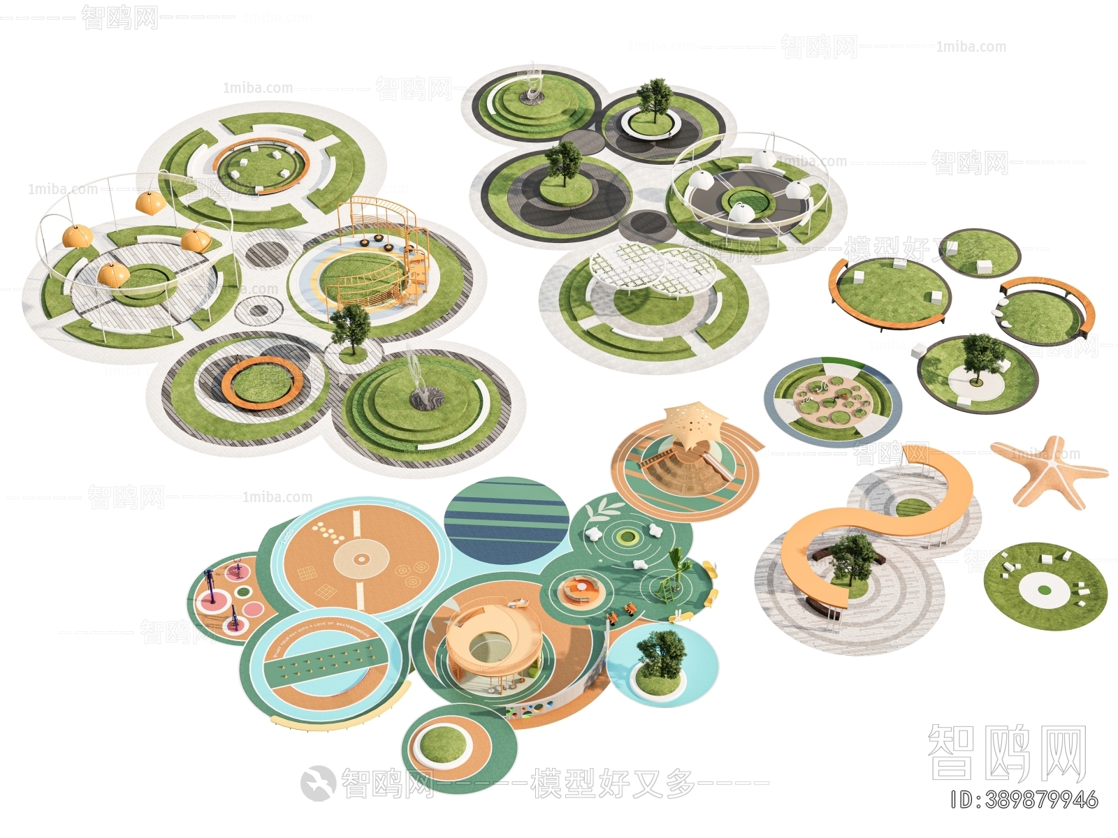 Modern Park Landscape