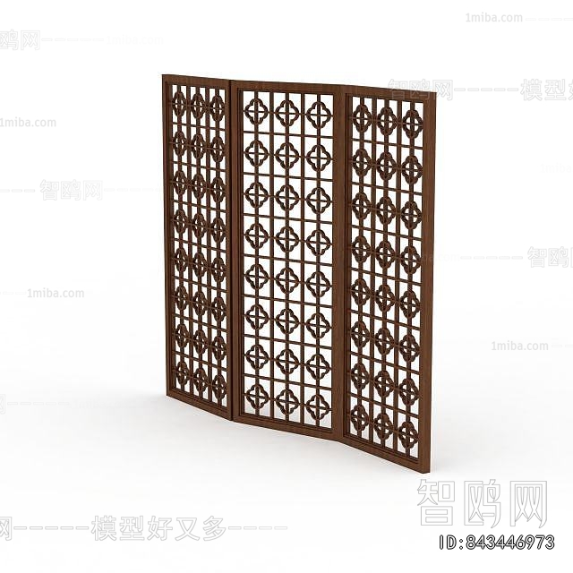 New Chinese Style Wooden Screen Partition