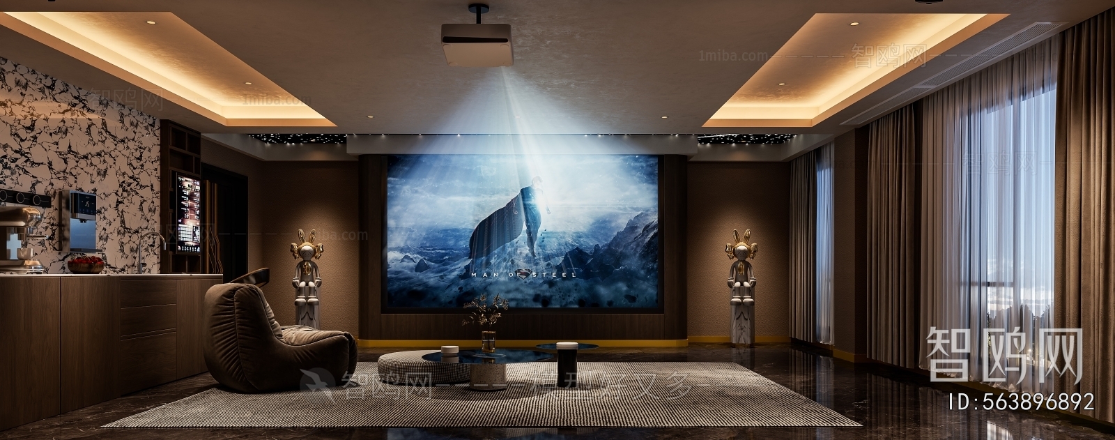 Modern Audiovisual Room