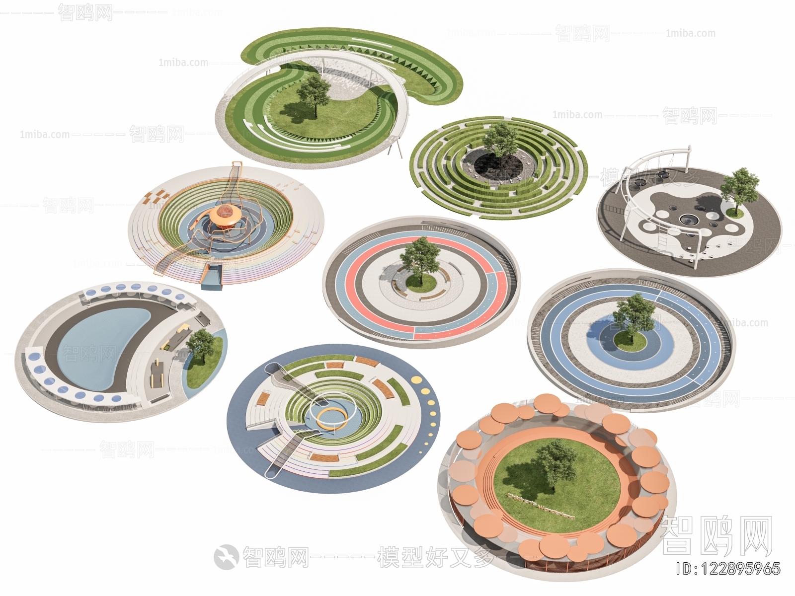 Modern Park Landscape