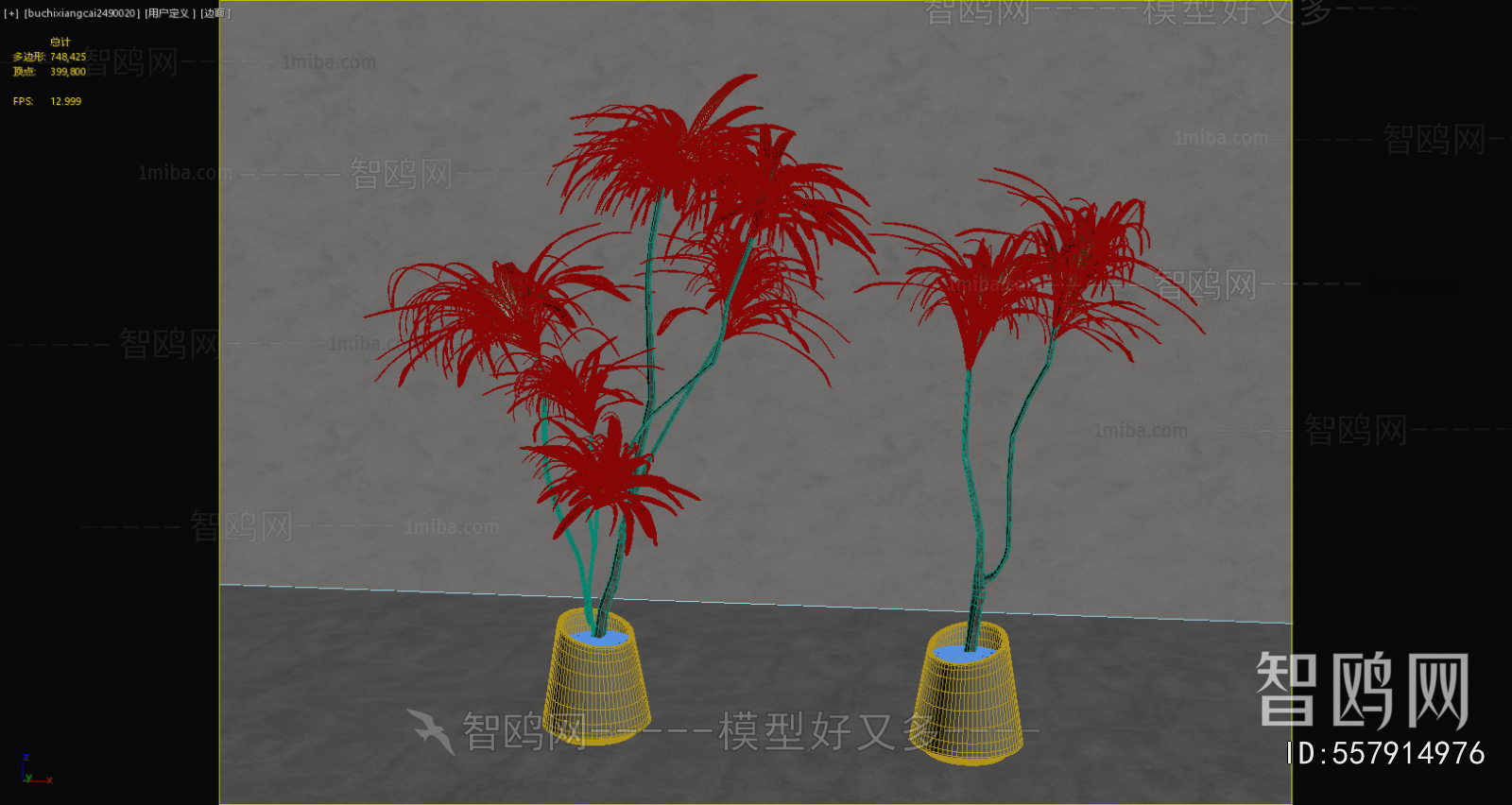 Modern Ground Green Plant Potted Plants