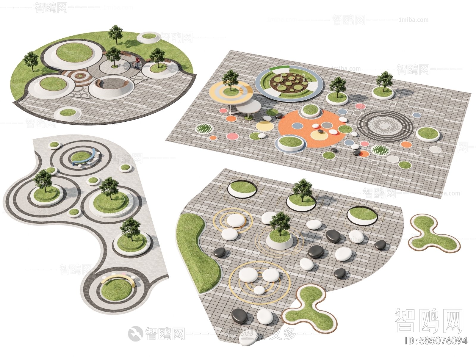 Modern Park Landscape