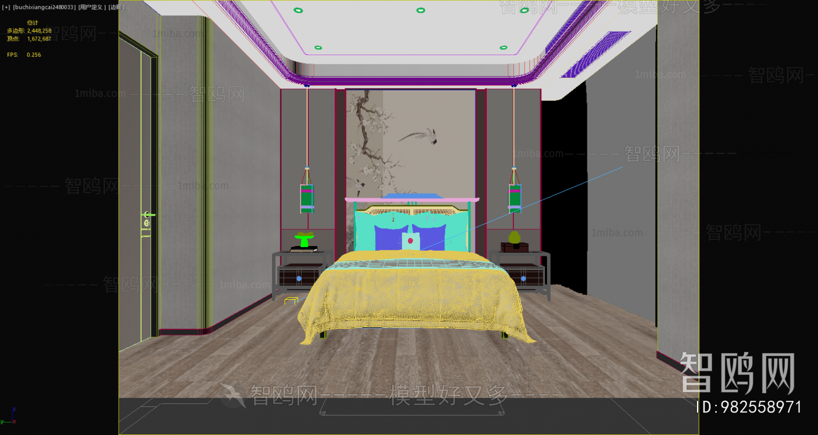 New Chinese Style Bedroom