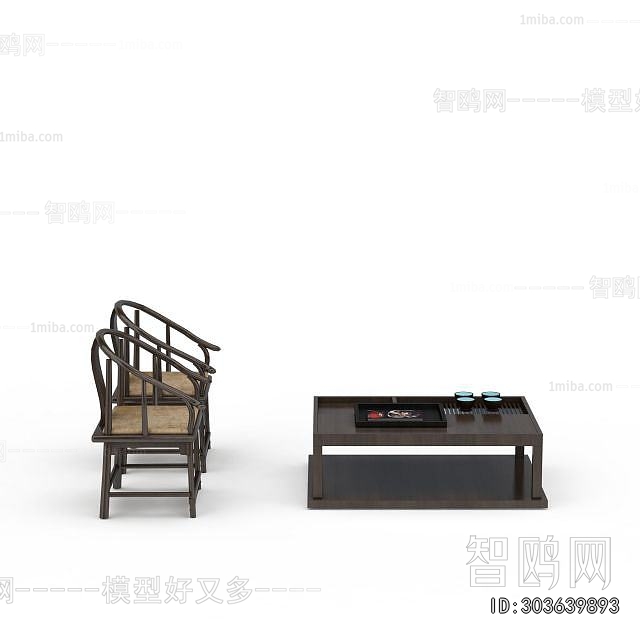 New Chinese Style Lounge Chair