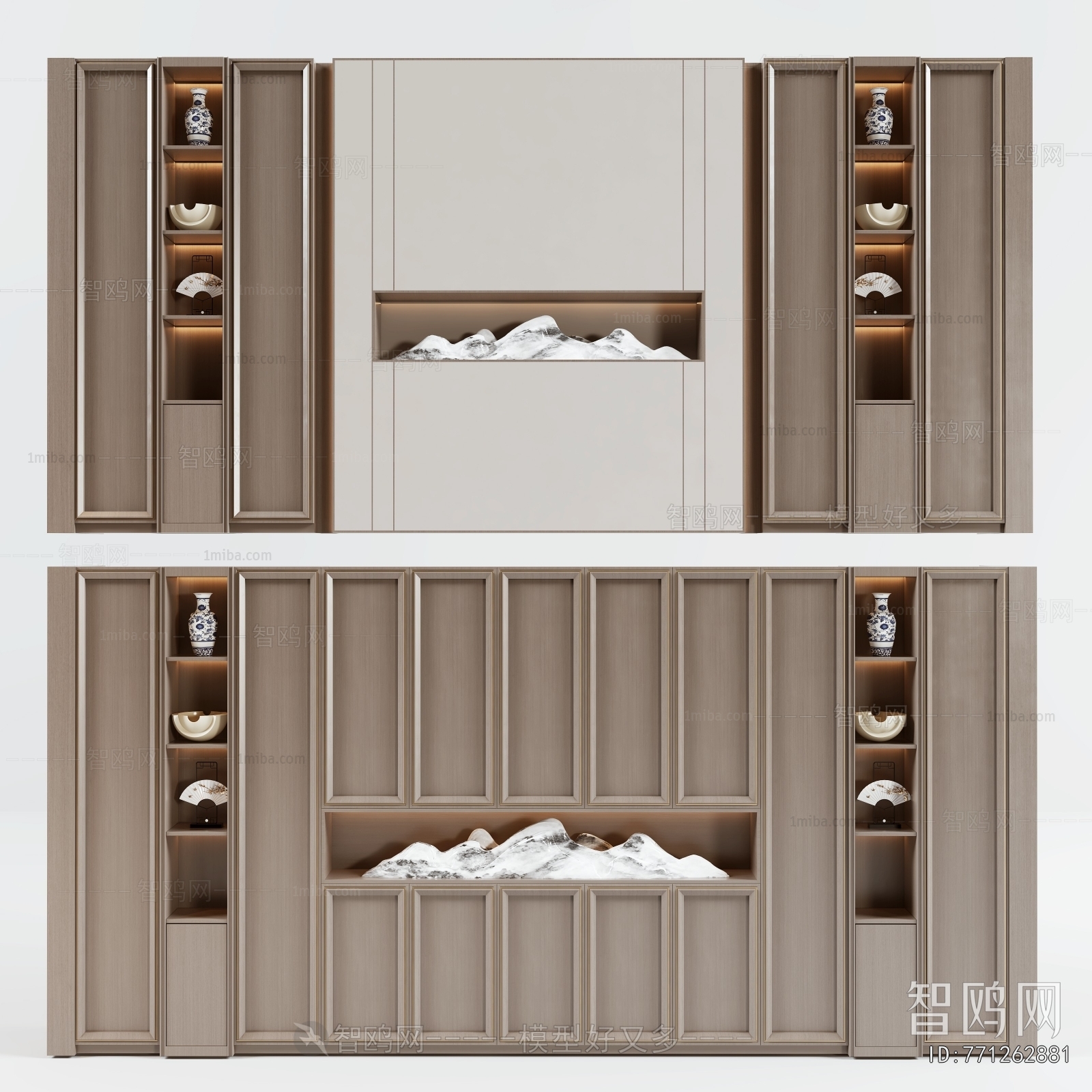 New Chinese Style Decorative Cabinet