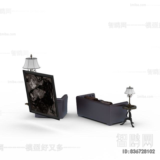 Simple European Style A Sofa For Two