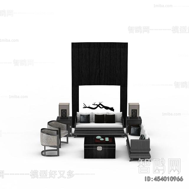 New Chinese Style Sofa Combination