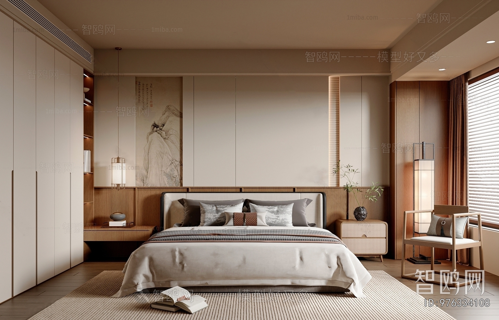 New Chinese Style Bedroom