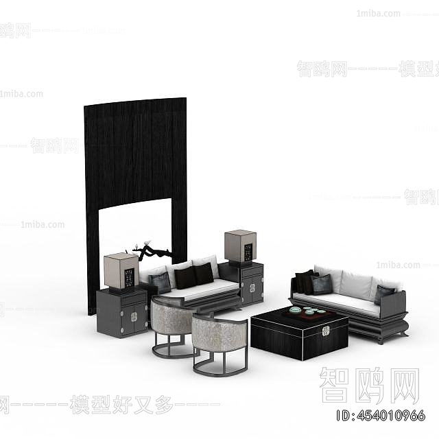 New Chinese Style Sofa Combination