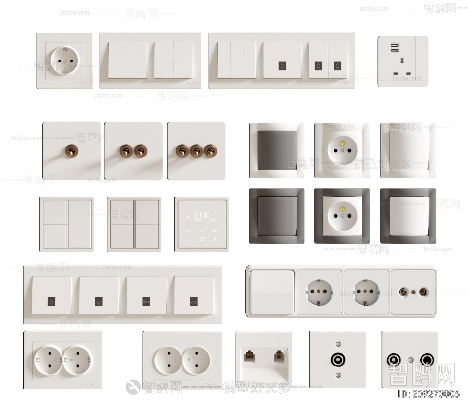 Modern Switch Socket Panel