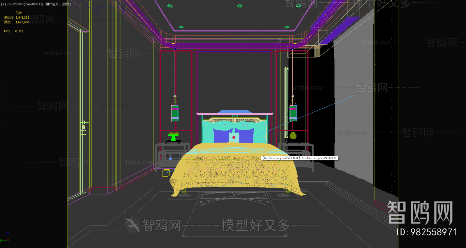 New Chinese Style Bedroom