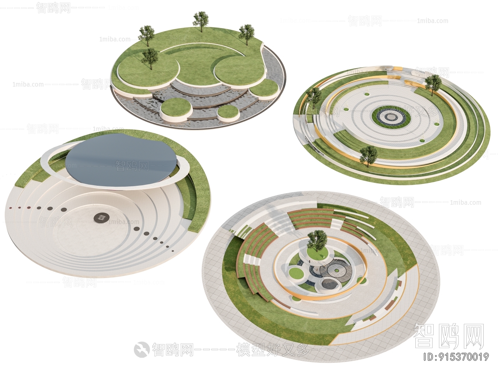 Modern Park Landscape