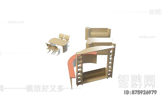 Simple European Style Dining Table And Chairs