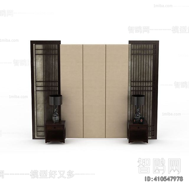 New Chinese Style TV Wall