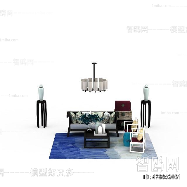 New Chinese Style Sofa Combination