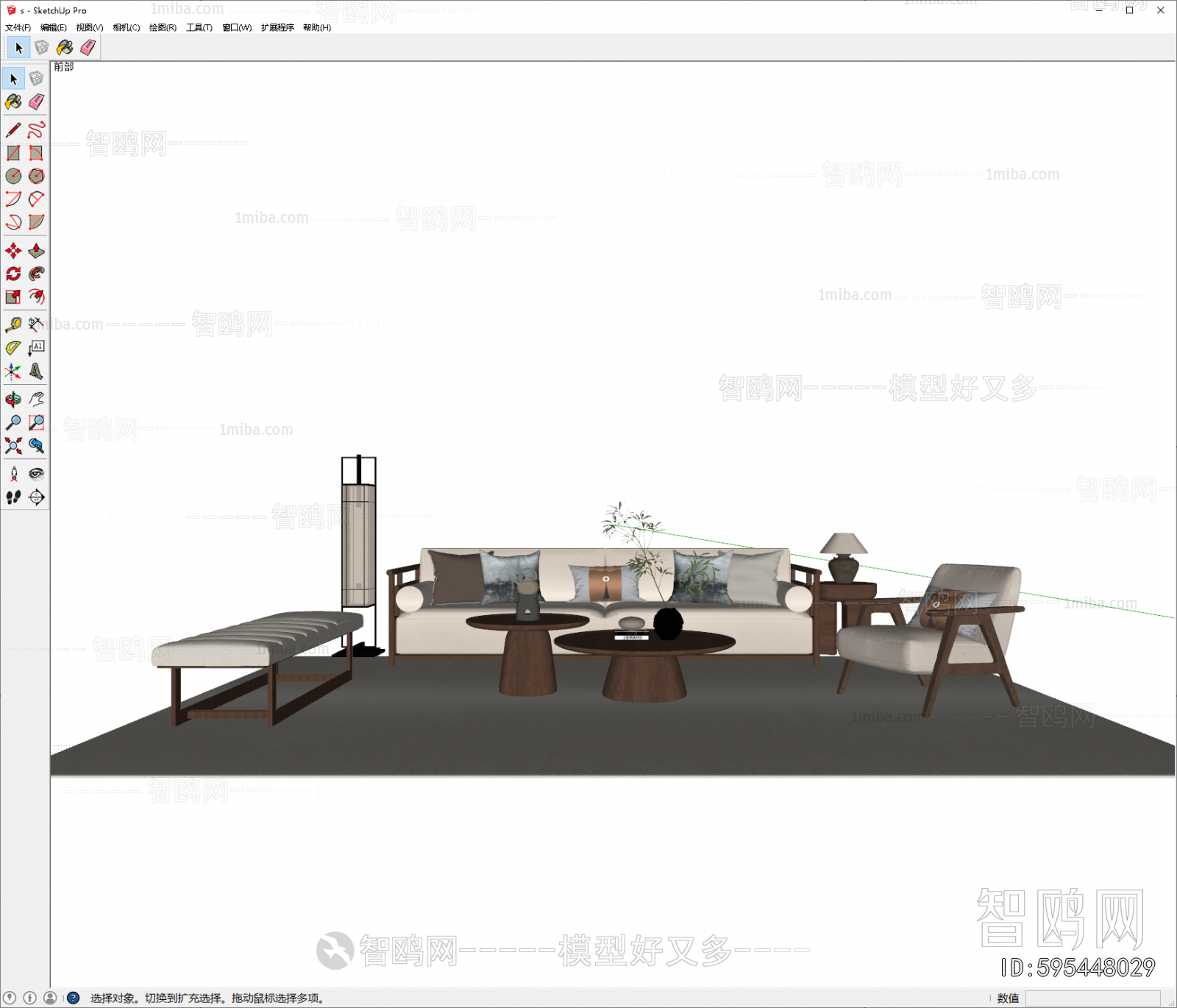 New Chinese Style Sofa Combination