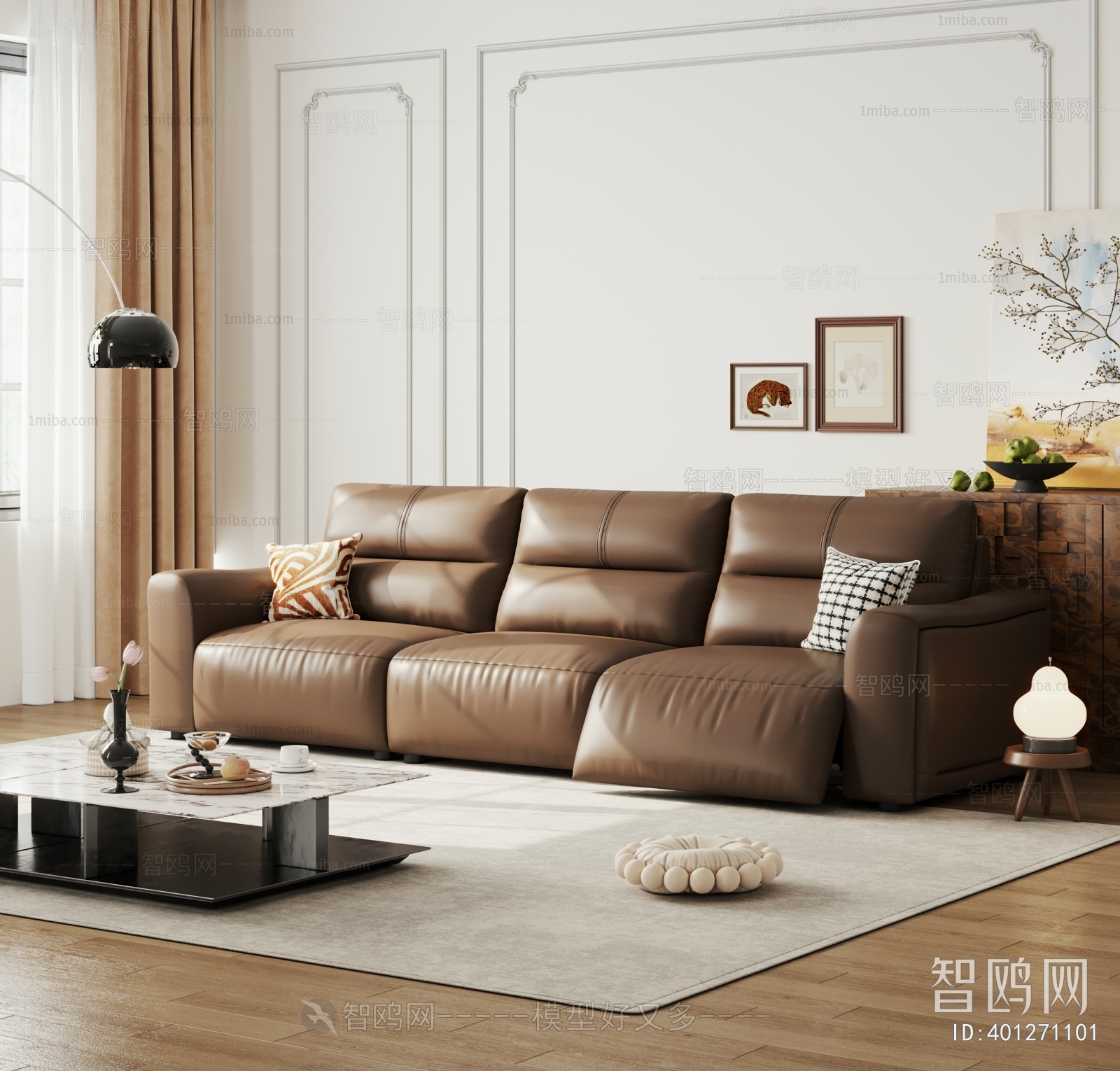 Modern Three-seat Sofa