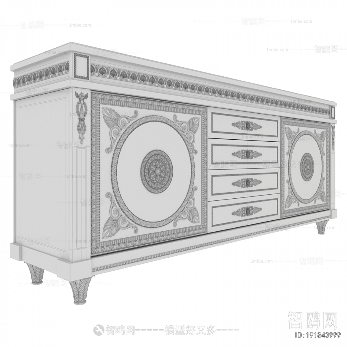 European Style Side Cabinet