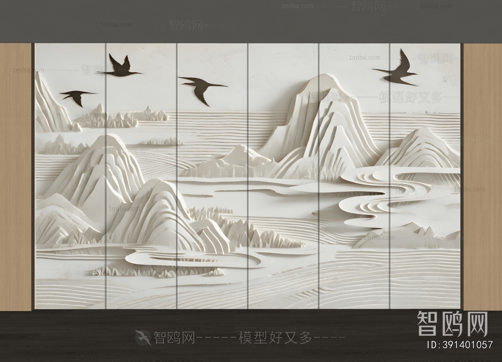 New Chinese Style TV Wall