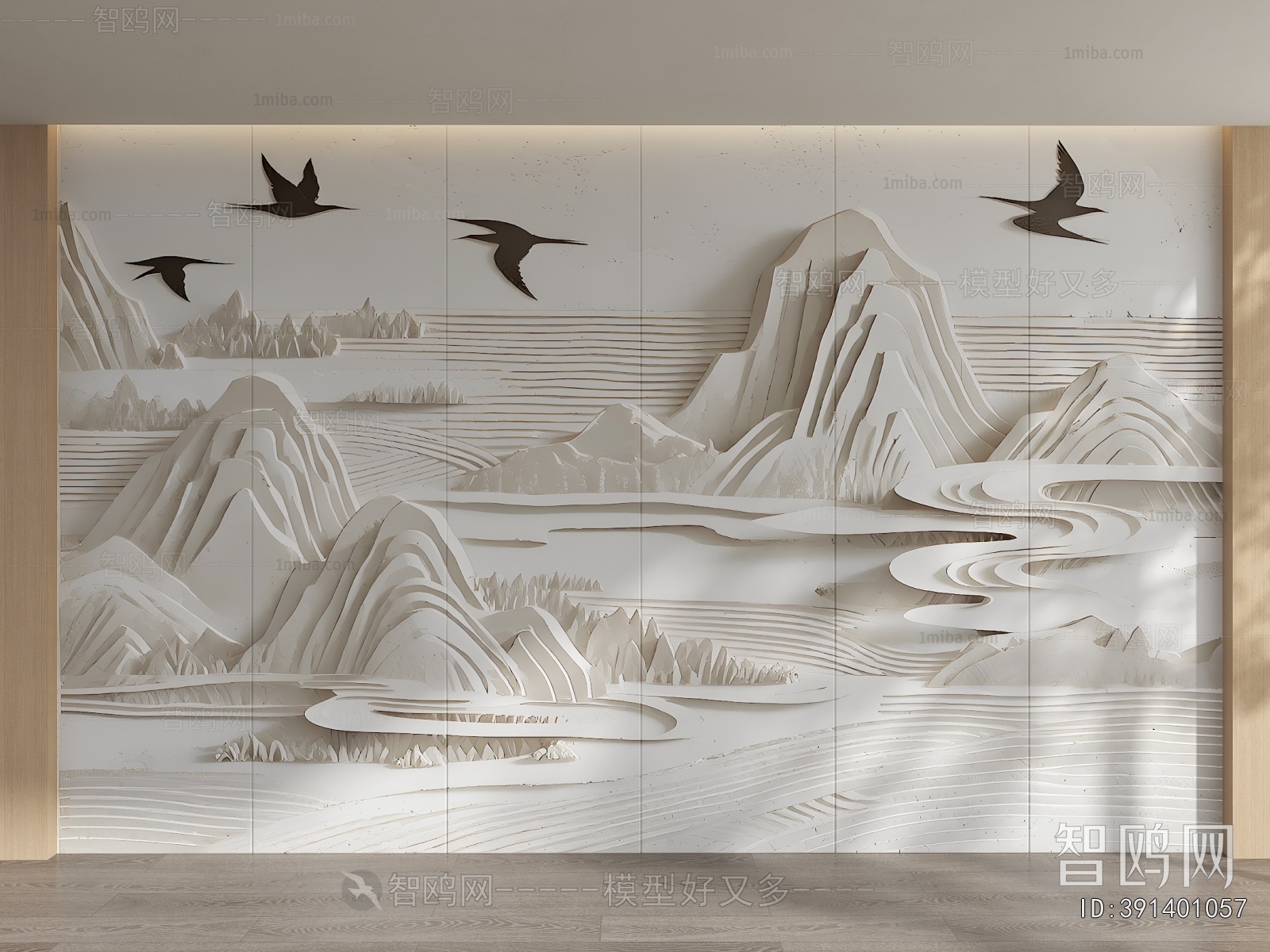 New Chinese Style TV Wall